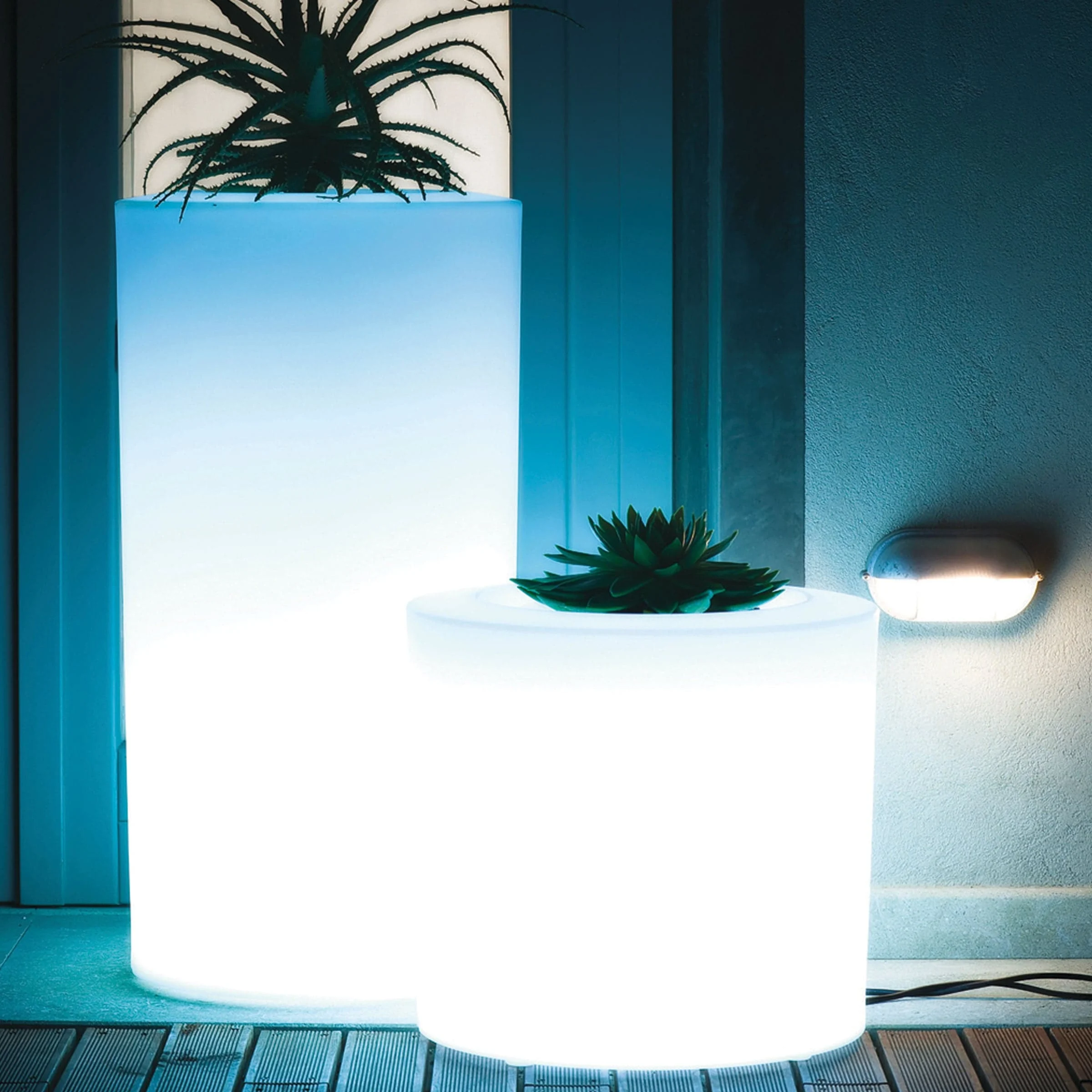 Vaso TUBINI con Luce di Nat Wave per Serralunga