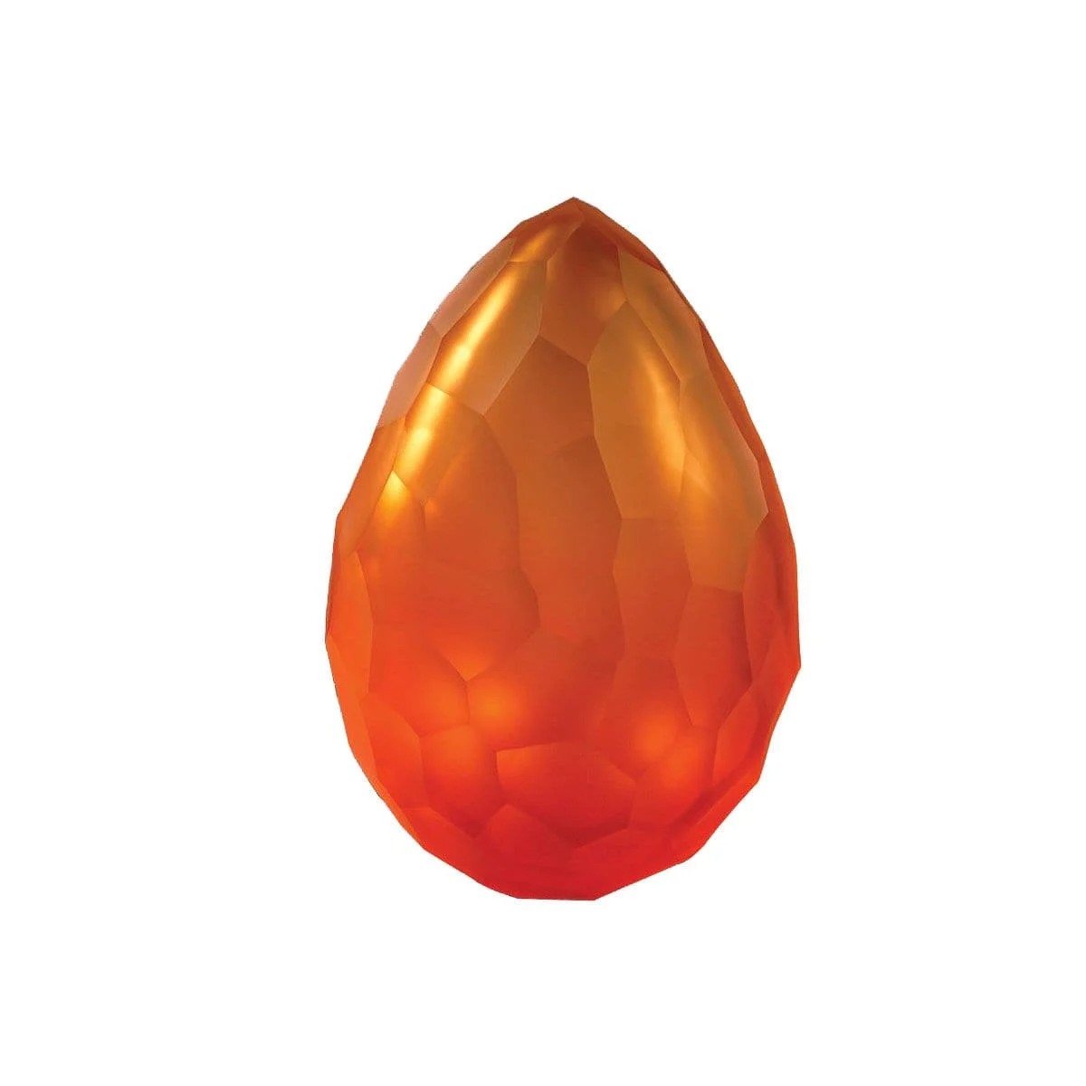 Oggetto Decorativo in Vetro di Murano VANITÀ Arancio Sabbbiato di Wave Murano Glass