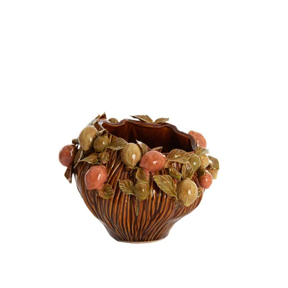 Vaso Decorativo in Ceramica LEMONI 26,5x24x20 cm
