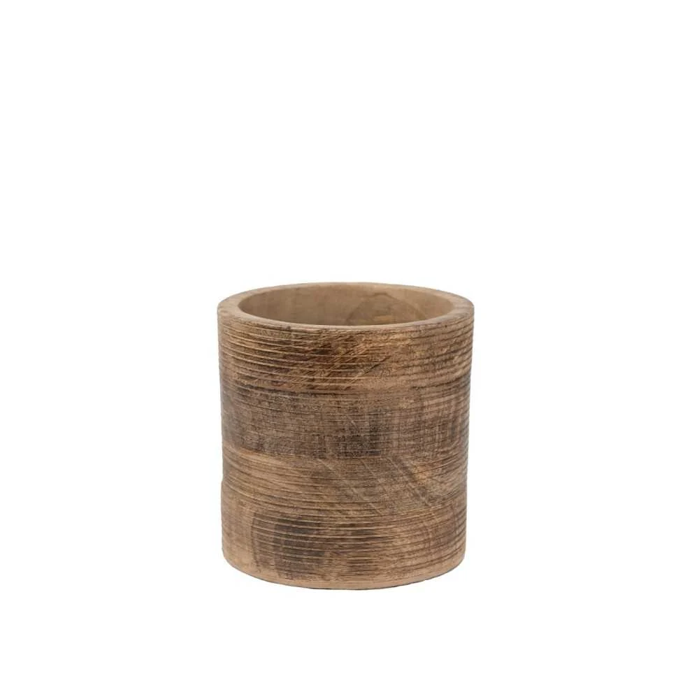 vaso porta piante legno 15x15 cm