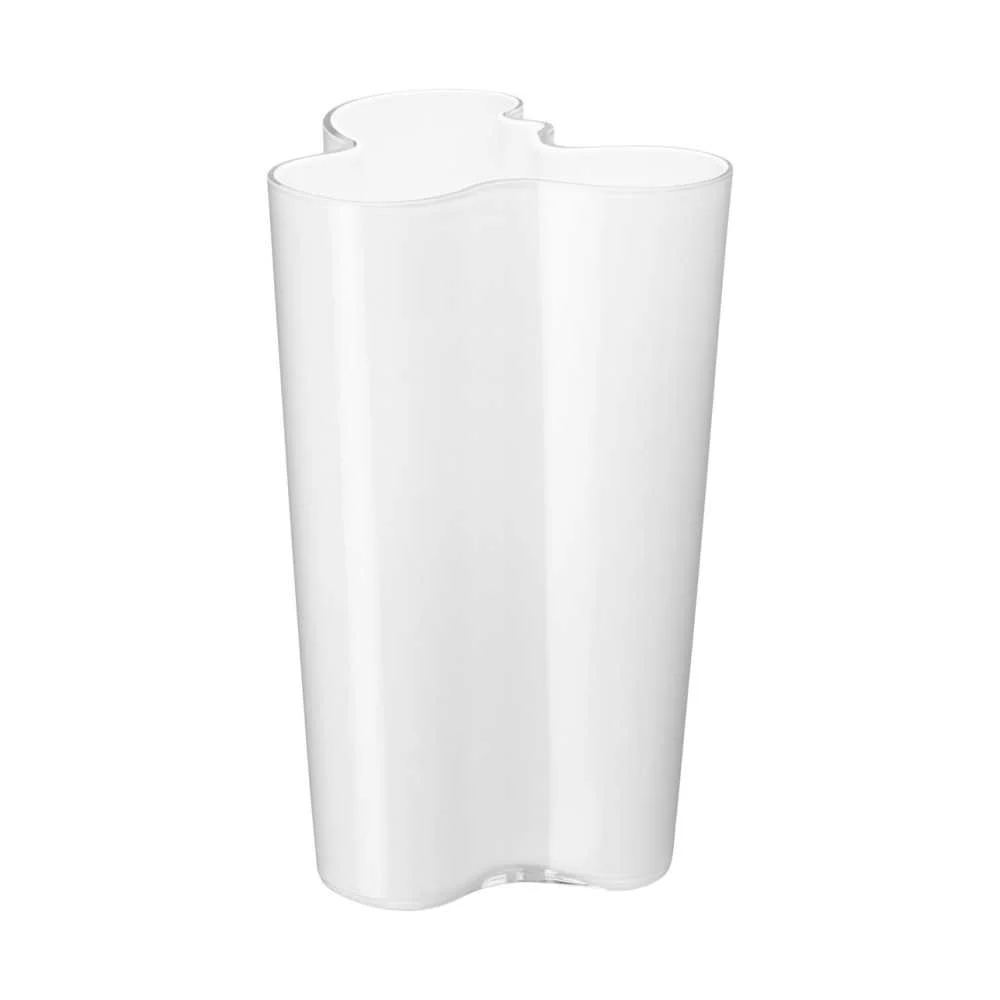 Vaso Vetro Bianco Opaco Alvar Aalto 25 cm di IITTALA