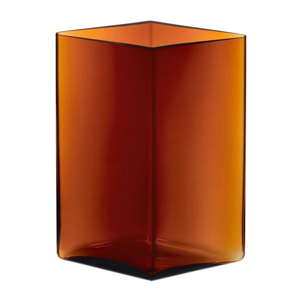 Vaso Vetro Rame Ruutu 20,5x27 cm di IITTALA