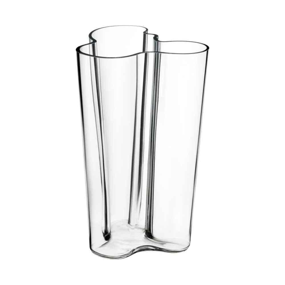 Vaso Vetro Trasparente Alvar Aalto 25 cm di IITTALA