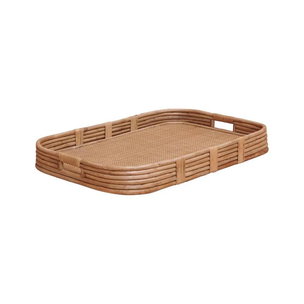 Vassoio in rattan 74x50x9 cm – Eleganza naturale