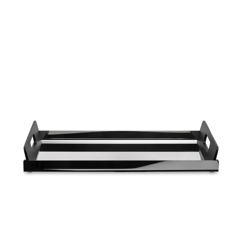 Vassoio nero con manici 45x30x6,2 cm  Alessi "Vassily"