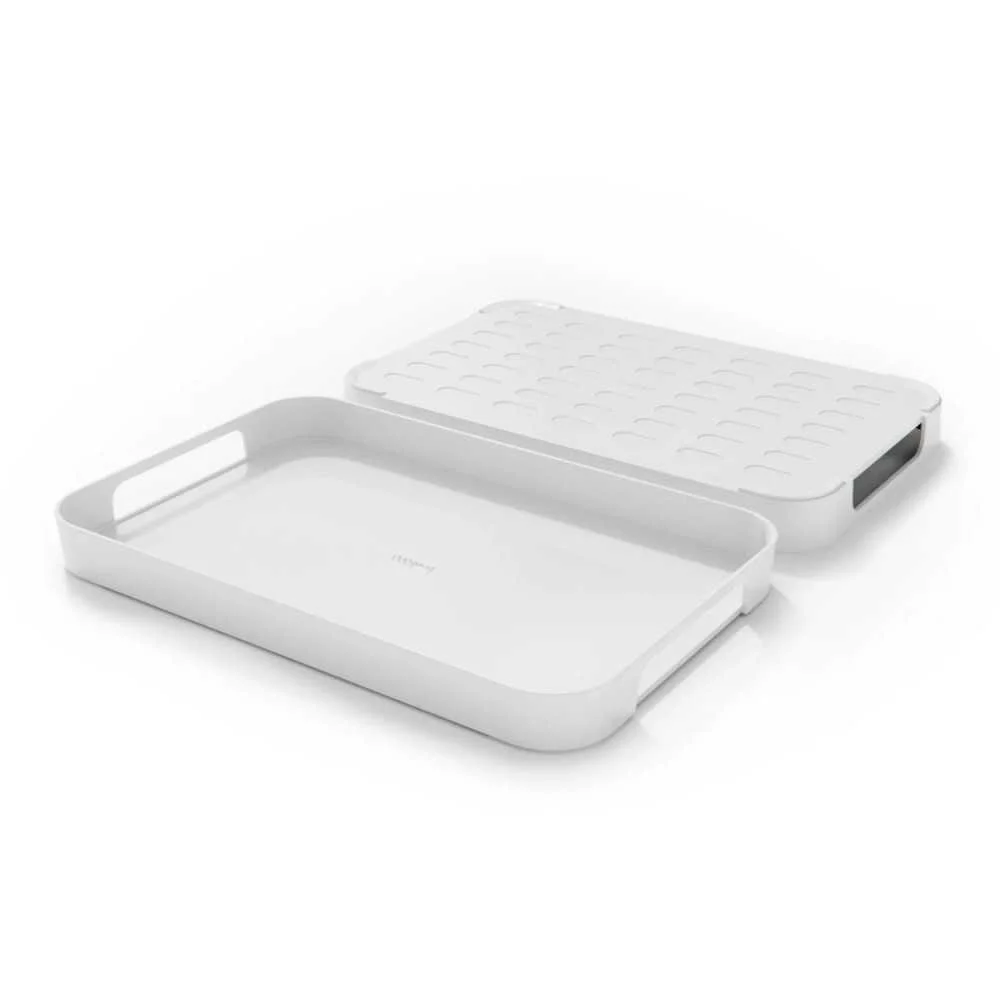 Vassoio Portata Melammina PILE XL 51x33 cm Bianco – Moderno e Versatile