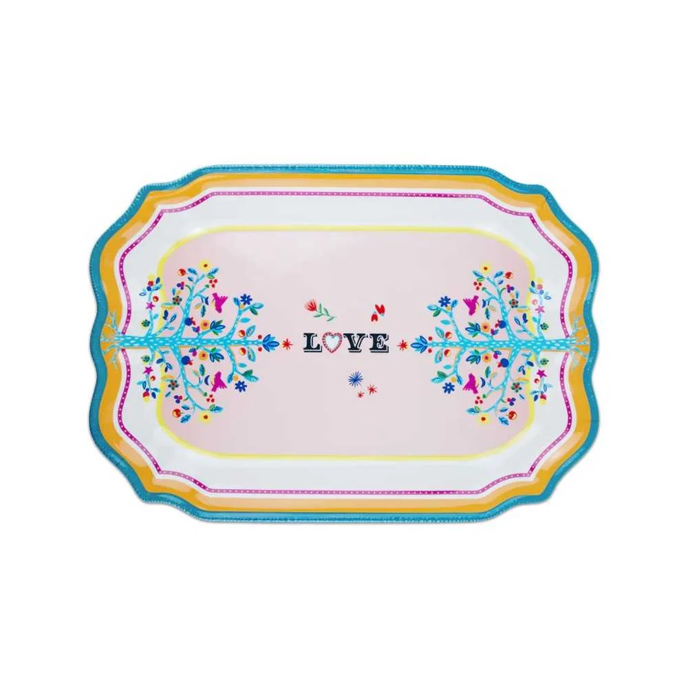 Vassoio Rettangolare Melamina 33x47 cm – Mamma Mia Baci Milano