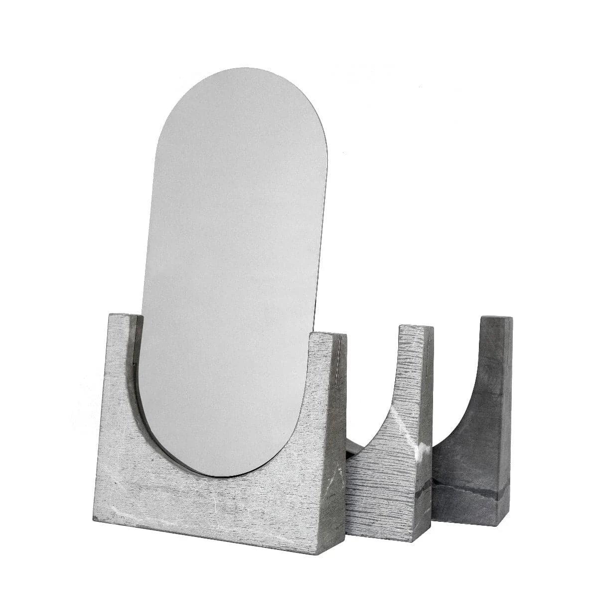 Specchio e Base in Marmo VUOTI RIFLESSI