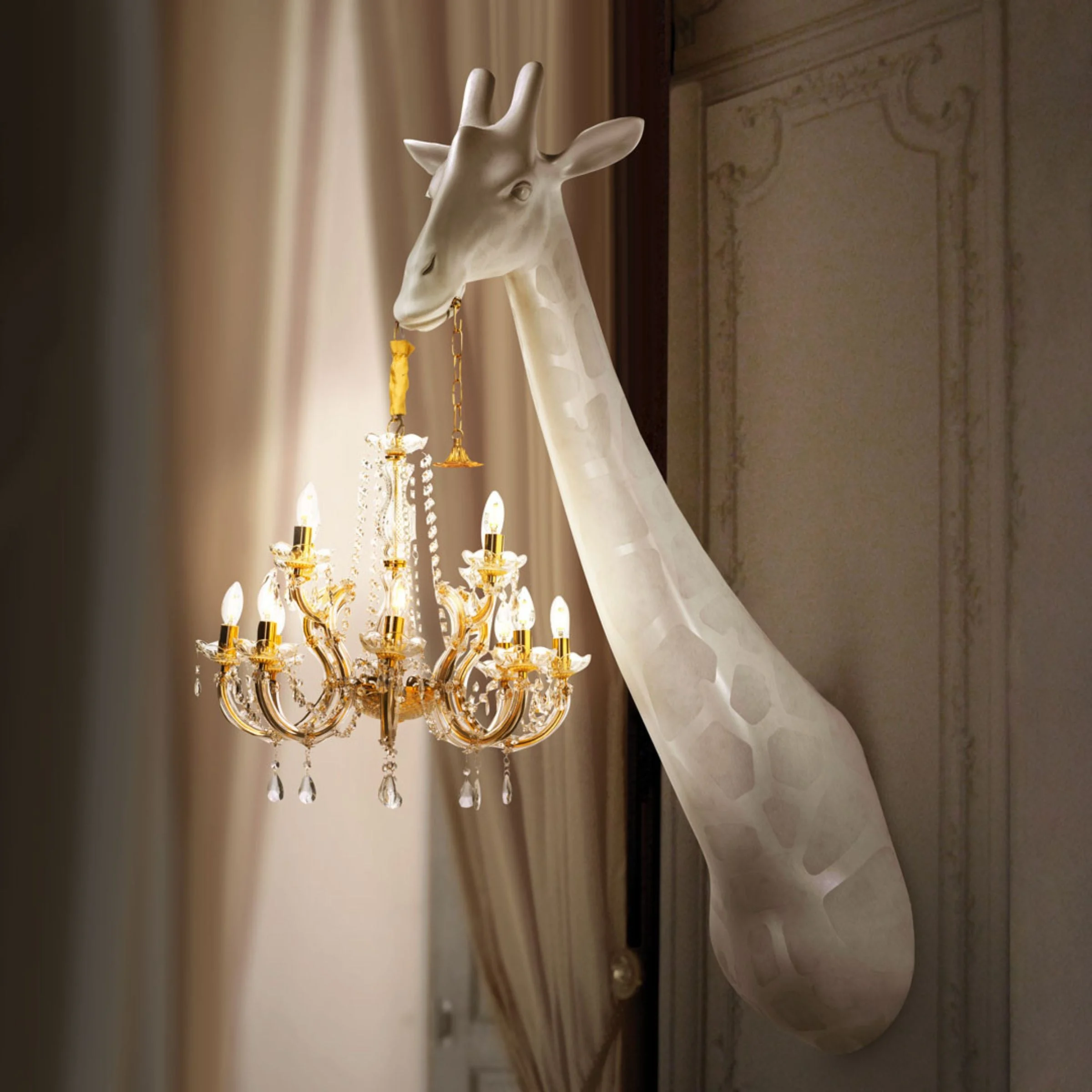 Lampada da Parete GIRAFFA IN LOVE M Marcantonio per Qeeboo
