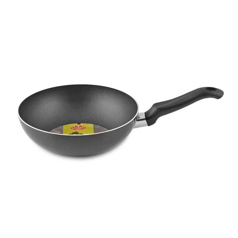 Wok Antiaderente “Firenze” Ø24 cm – Alluminio Cortan 3 Strati