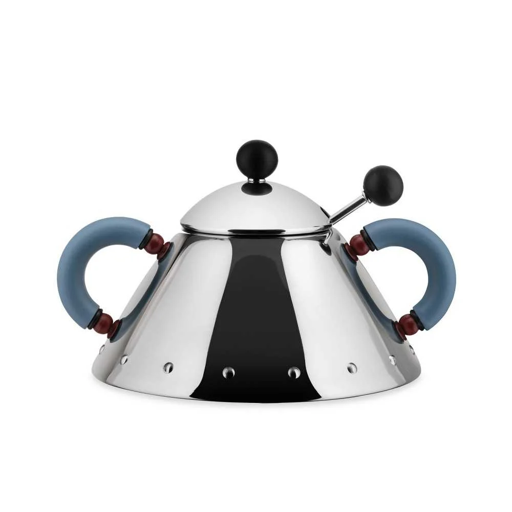 Zuccheriera con Cucchiaino “9097” by Alessi – Acciaio Inox Lucido e Resina Termoplastica